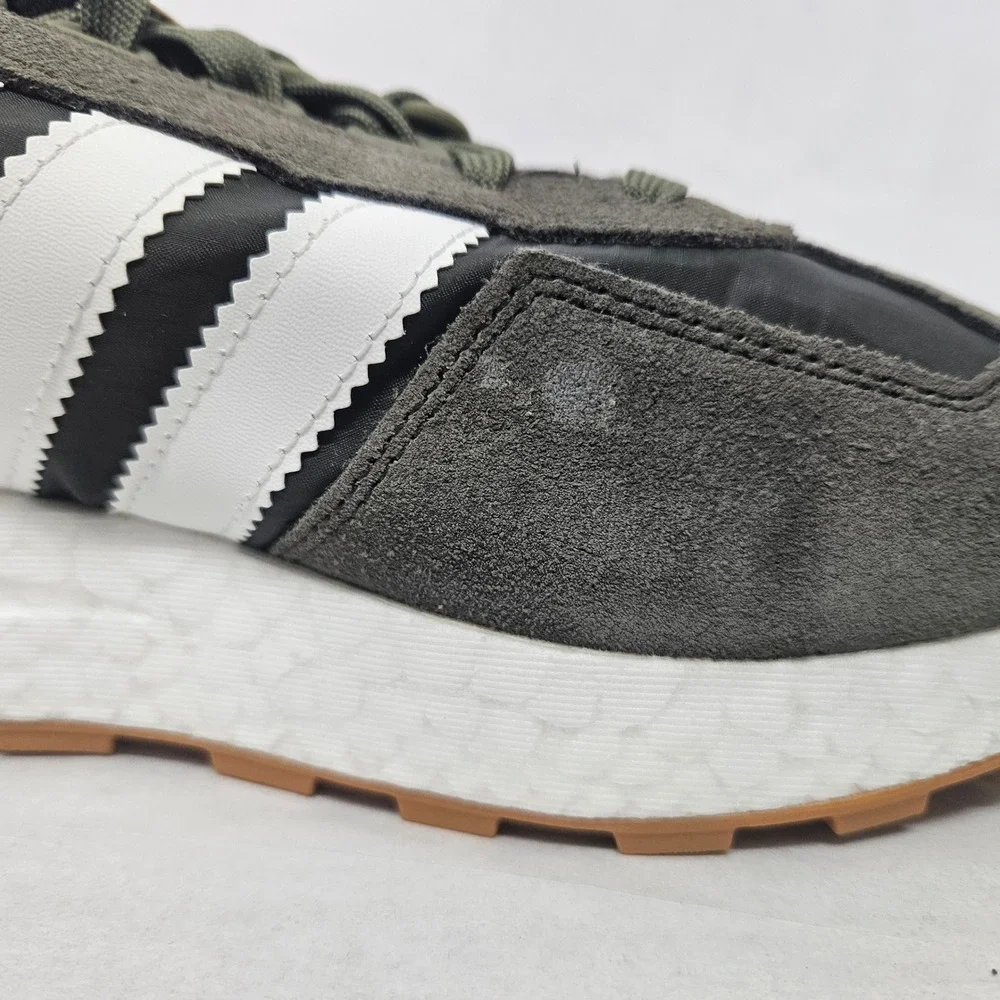 Adidas Retropy‎ E5 Casual Sneakers H03854 Olive White Gray Boost Mens Size 9.5